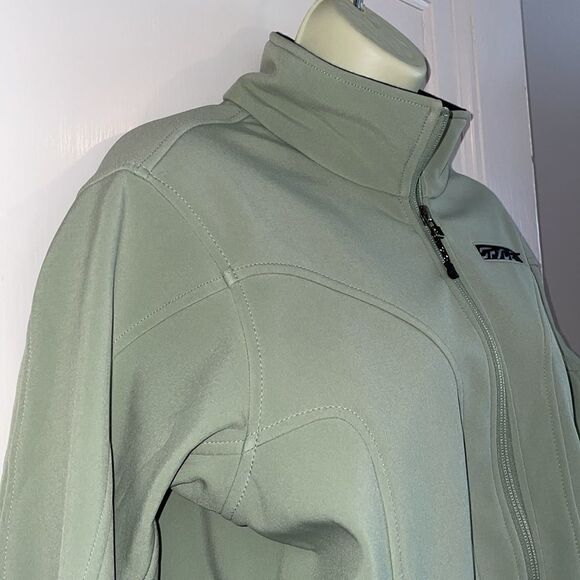 Spyder mint green light zip up front fleece lined coat - Picture 7 of 16